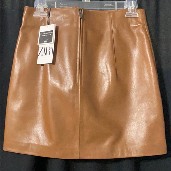 Zara Tan Mini Skirt - Picture 2 of 5